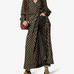 Ganni stripe wrap maxi dress Manifesto Woman