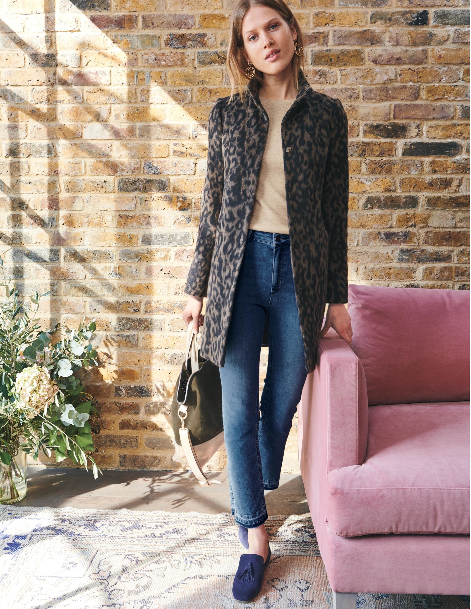 Boden leopard sale print coat