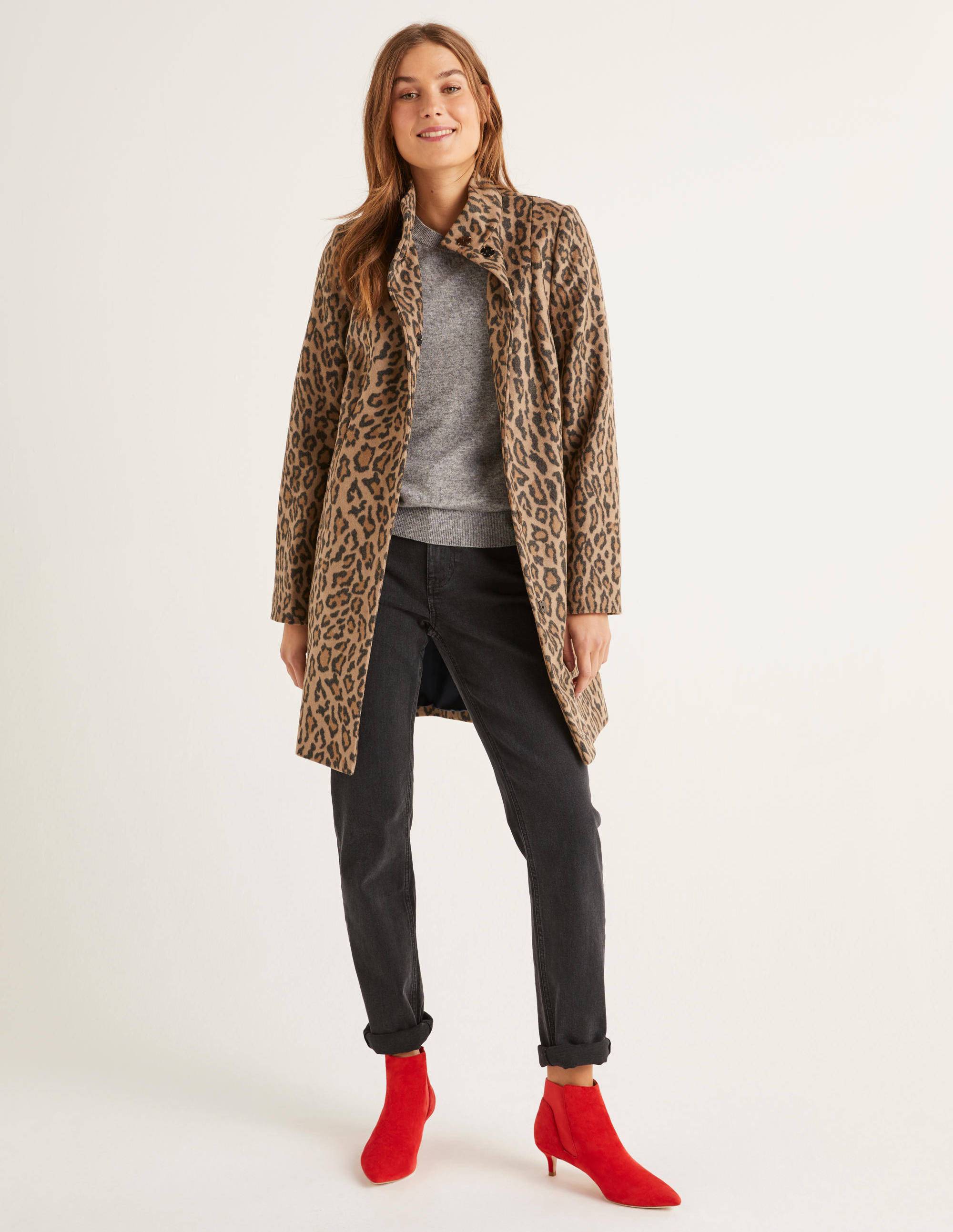 Boden leopard outlet coat