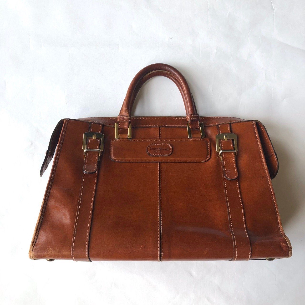 Vintage Louis Feraud tan leather Doctor's bag – Manifesto Woman