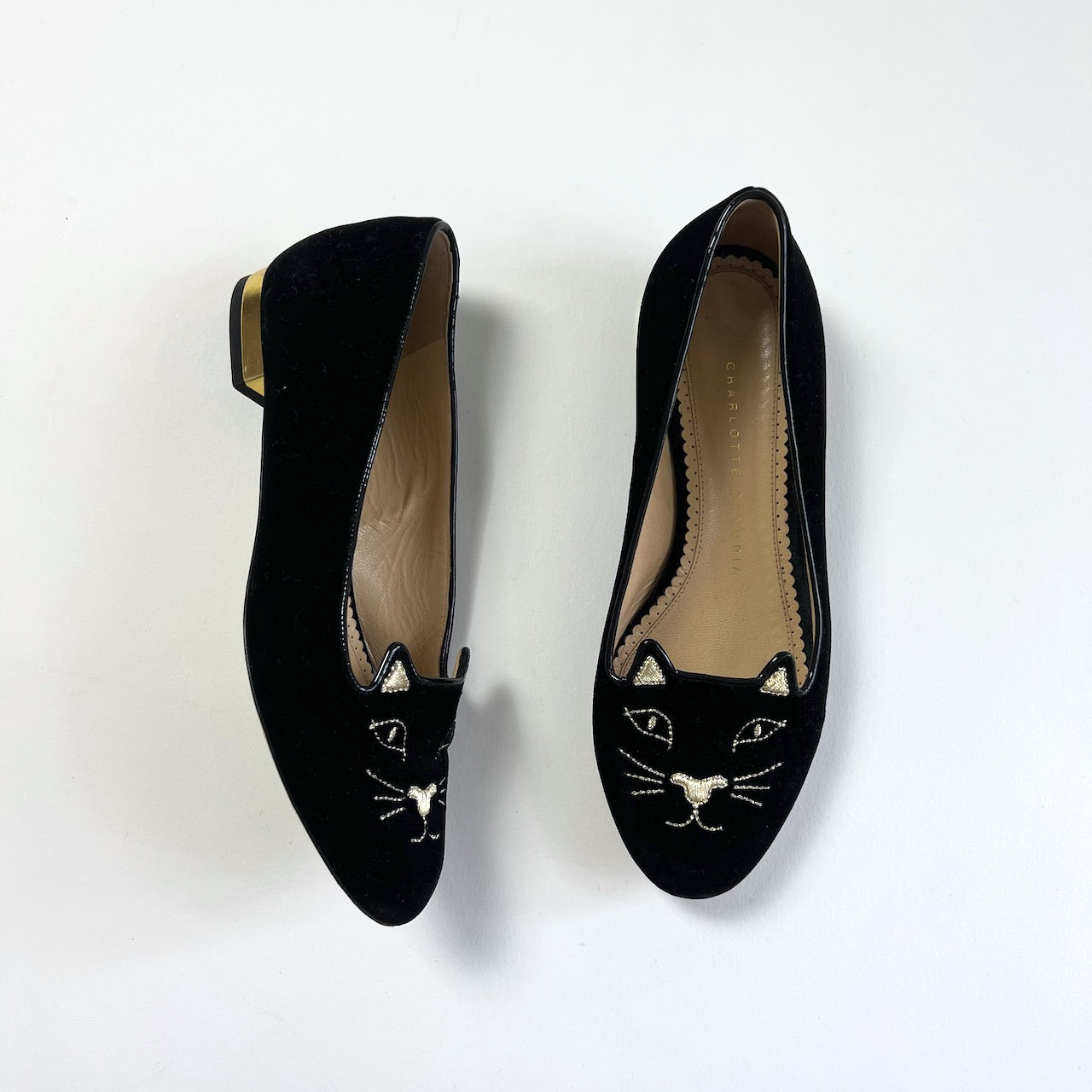 Charlotte olympia cheap kitty flats sale