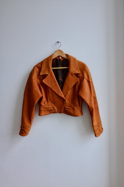 80s colorful hotsell leather jacket