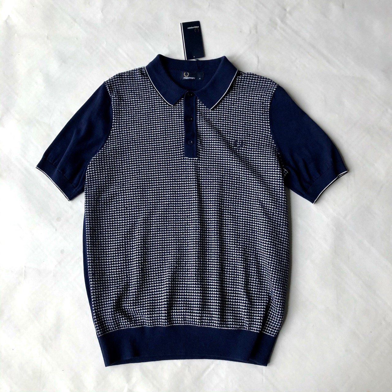 Fred perry waffle outlet knit polo