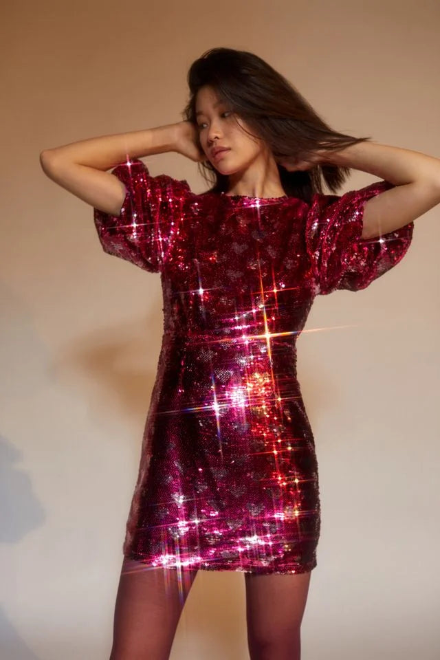 Heart 2024 sequin dress