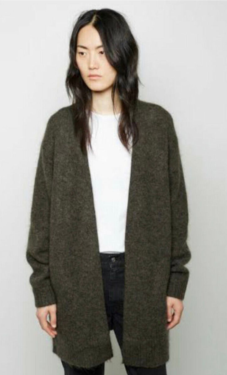 Acne Studios 'Raya' mohair long line cardigan UK8 - UK12