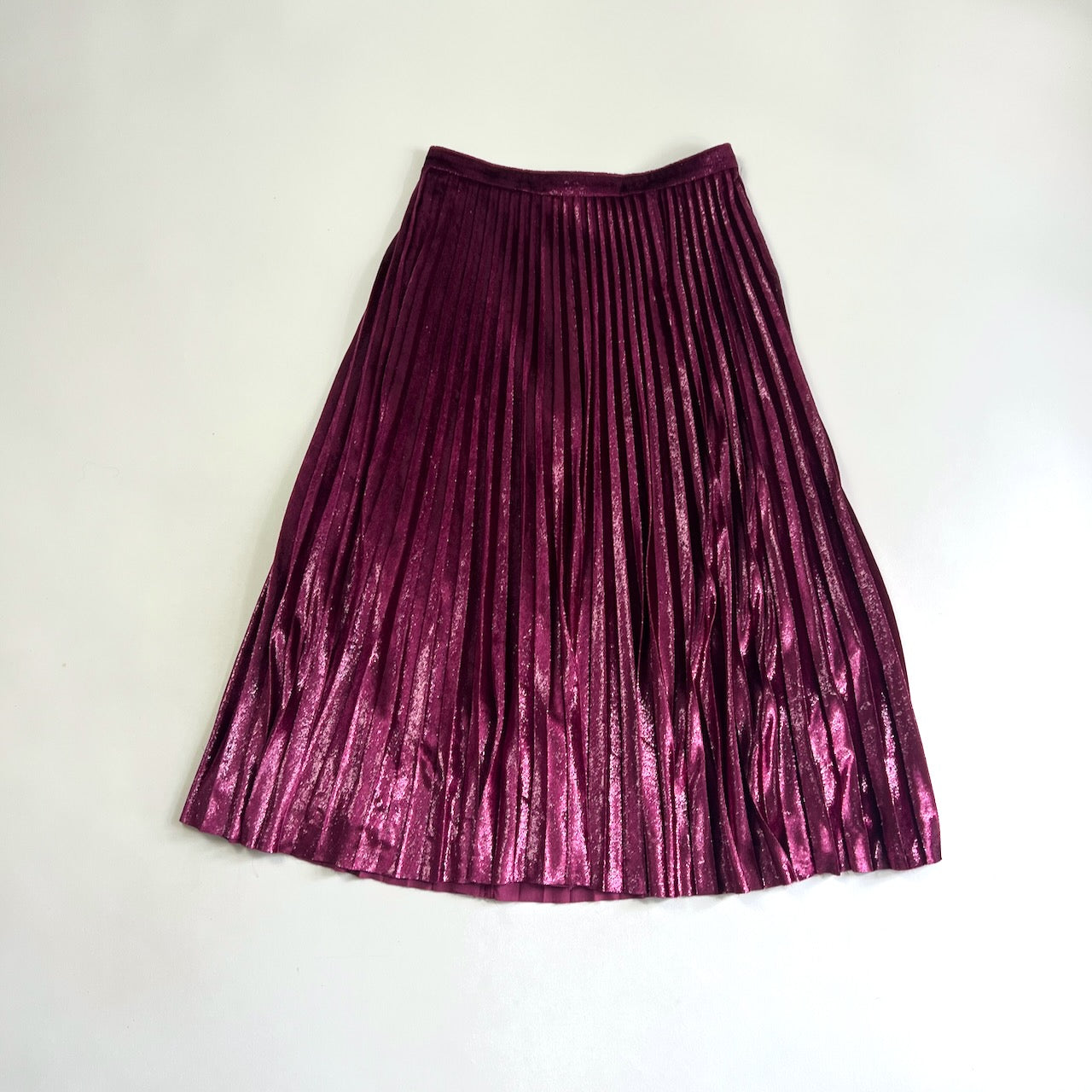 Whistles kitty clearance metallic pleated skirt