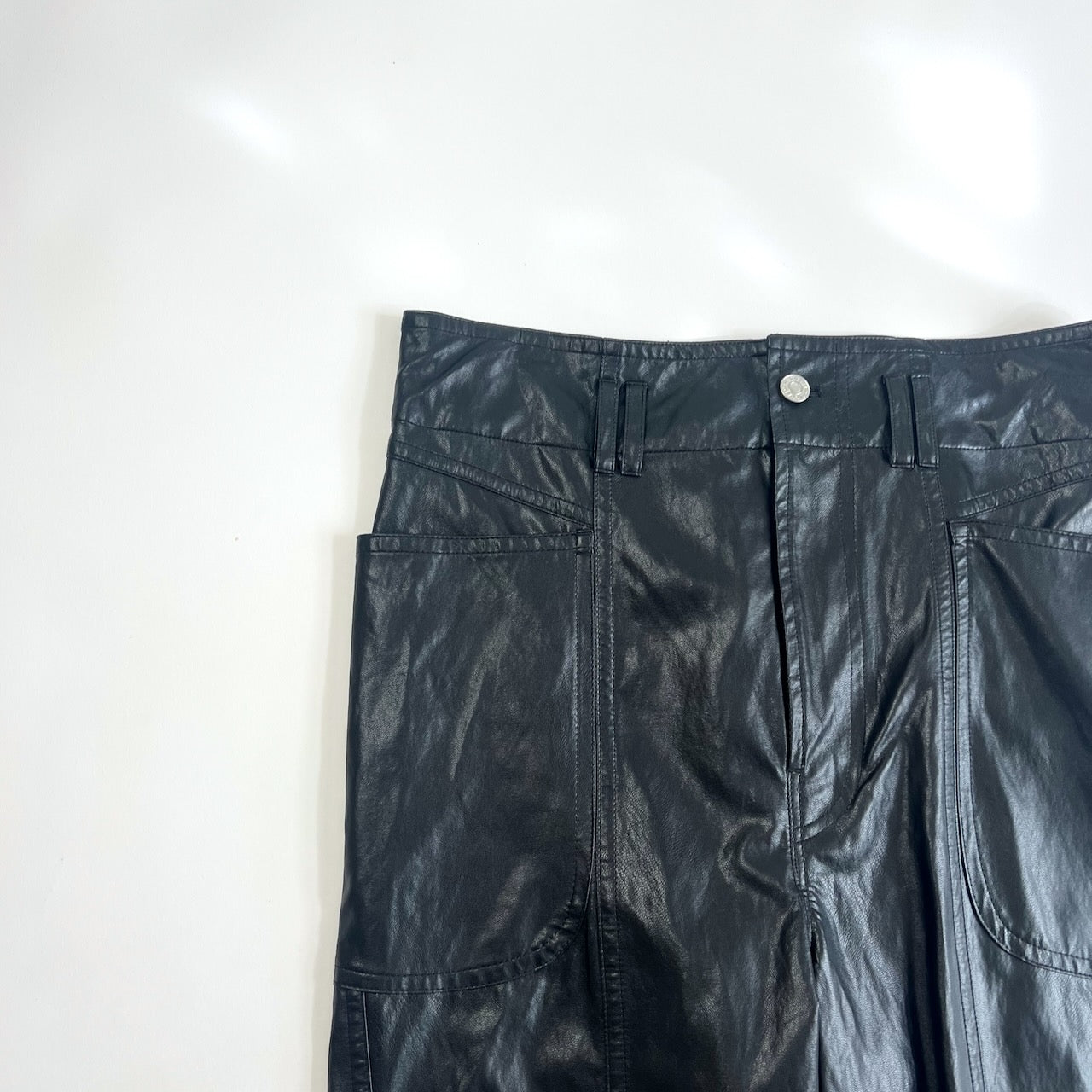 Isabel Marant Etoile 'Tessini' super high waist faux leather pants