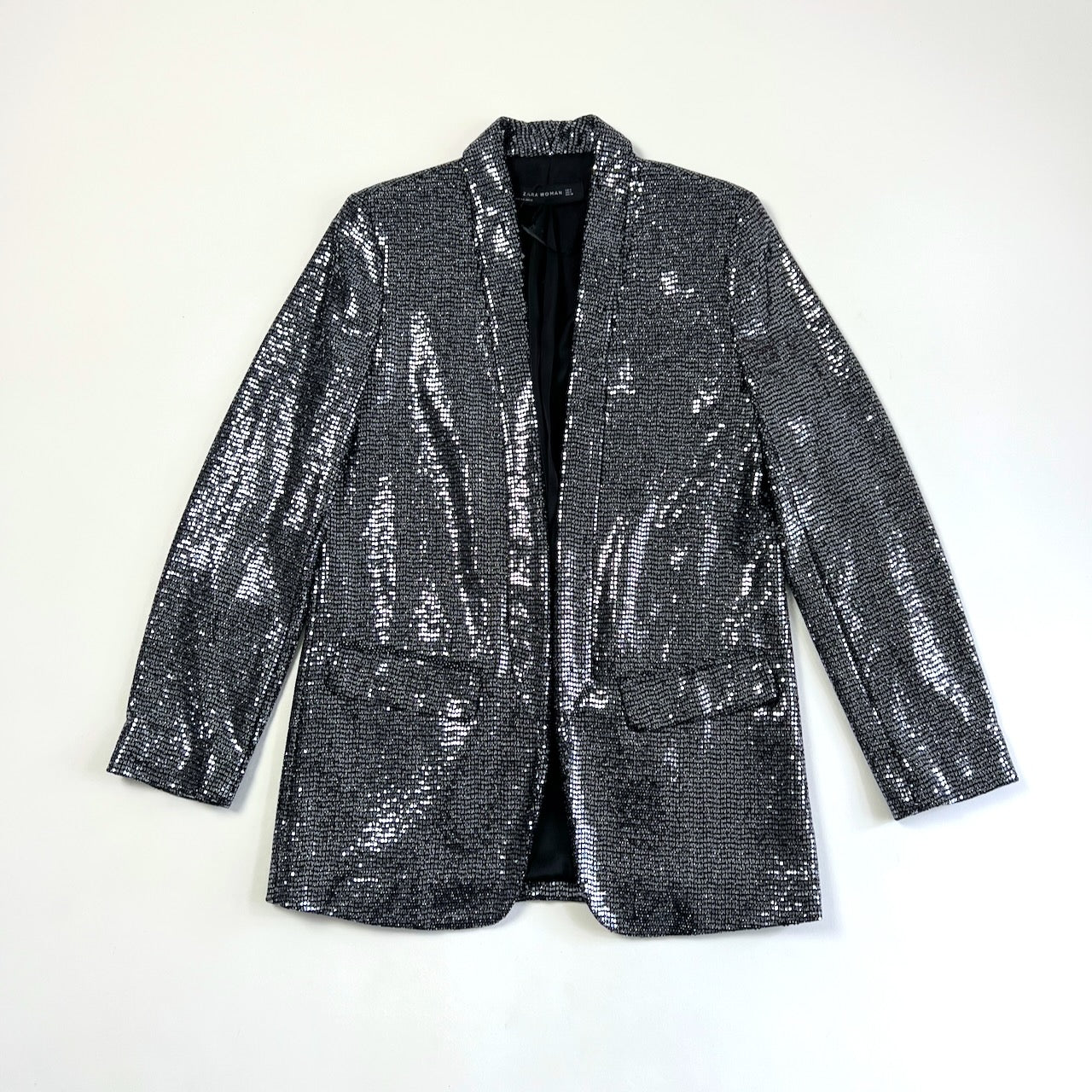 Metallic on sale blazer zara