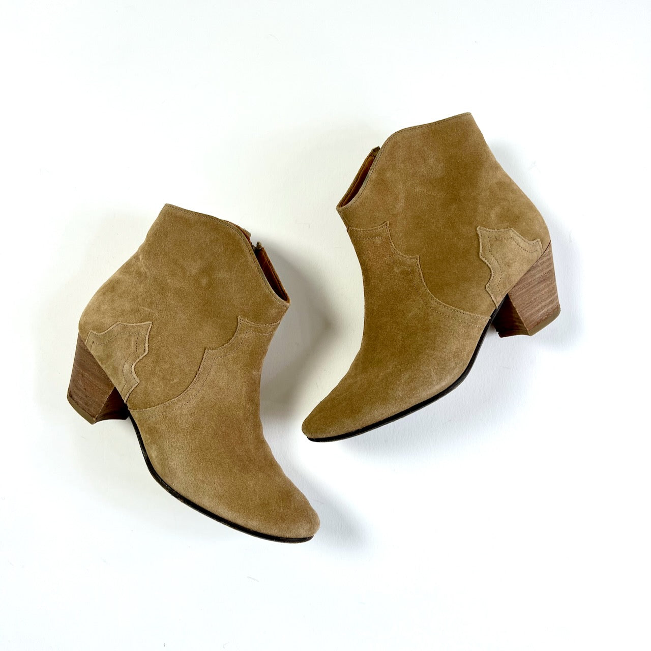 Isabel Marant Etoile 'Dicker' suede ankle boots on Manifesto Woman