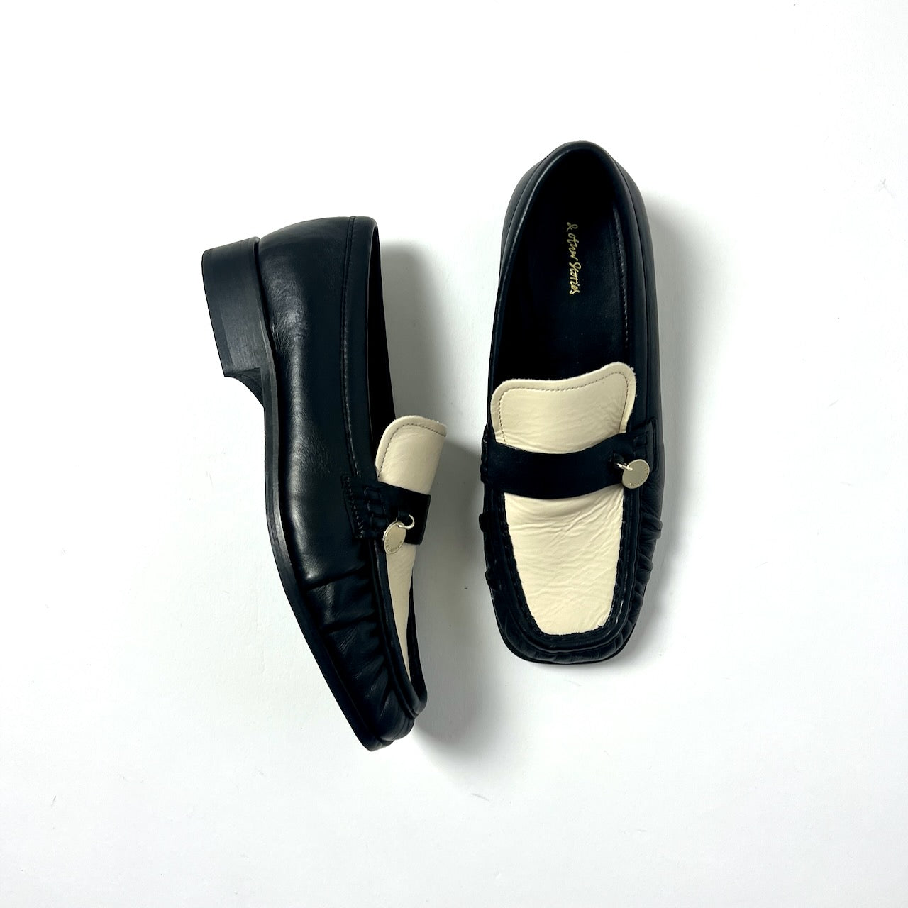 & Other Stories two tone leather loafers