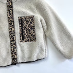 Rails faux sherling & leopard 'Dean' jacket