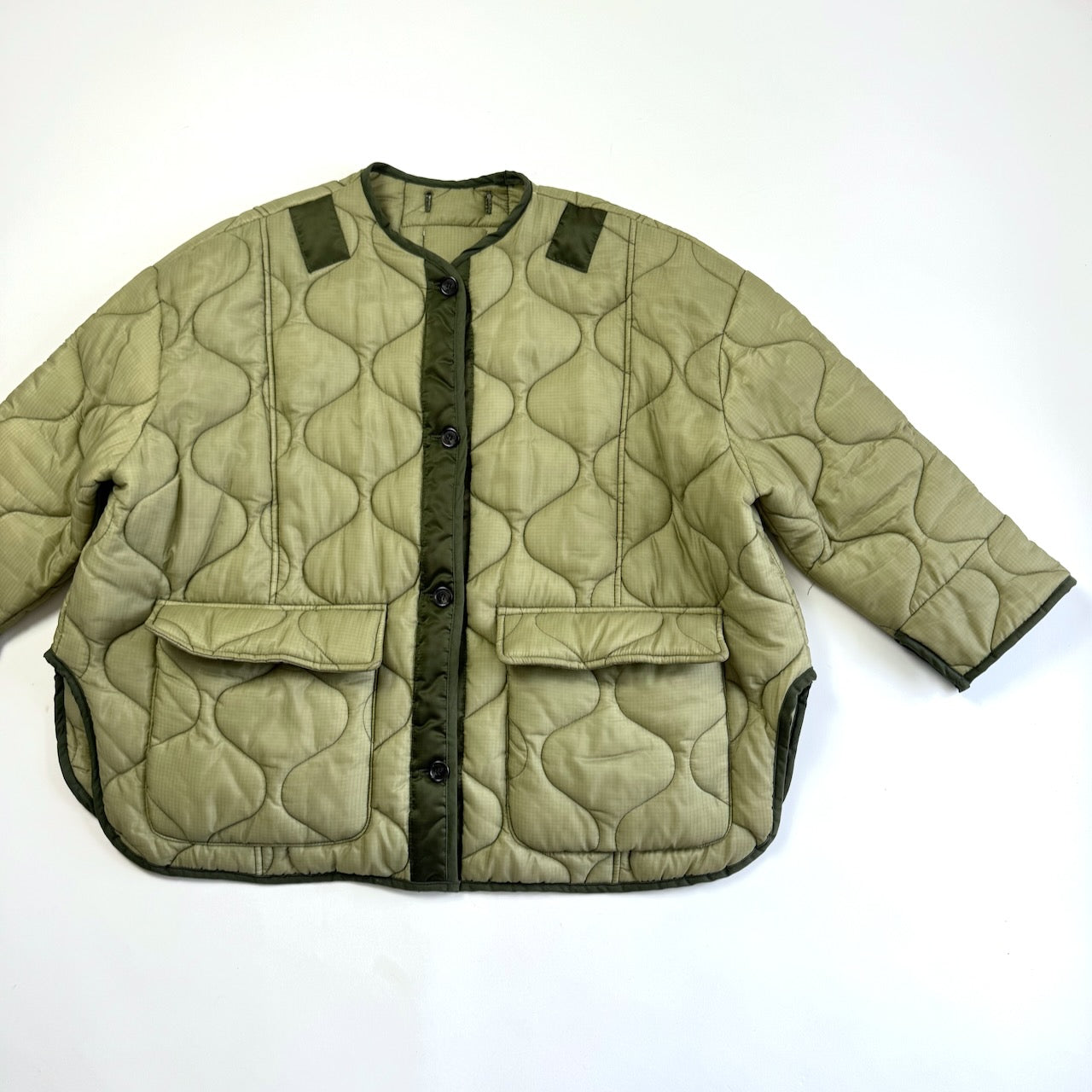 The Frankie Shop oversized Teddy quilted jacket
