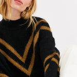 Manifesto Woman & Other Stories alpaca blend chevron stripe jumper