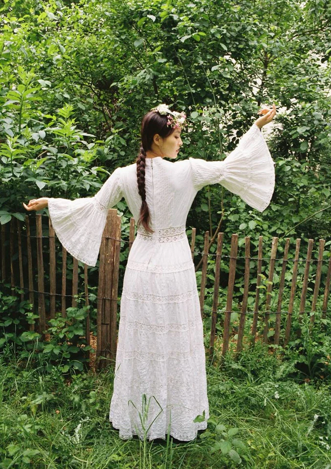 traditional vintage mexican wedding dress