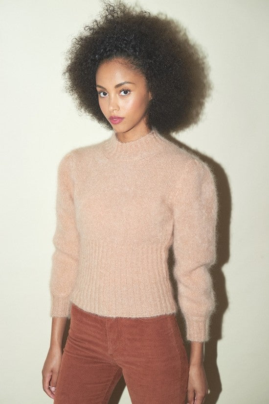 Rouje 'Hector' dusty pink mohair jumper 