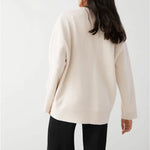 & Other Stories oversized ivory button up cardigan  Manifesto Woman