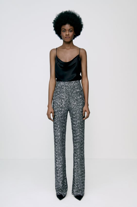 Zara sales glitter trousers