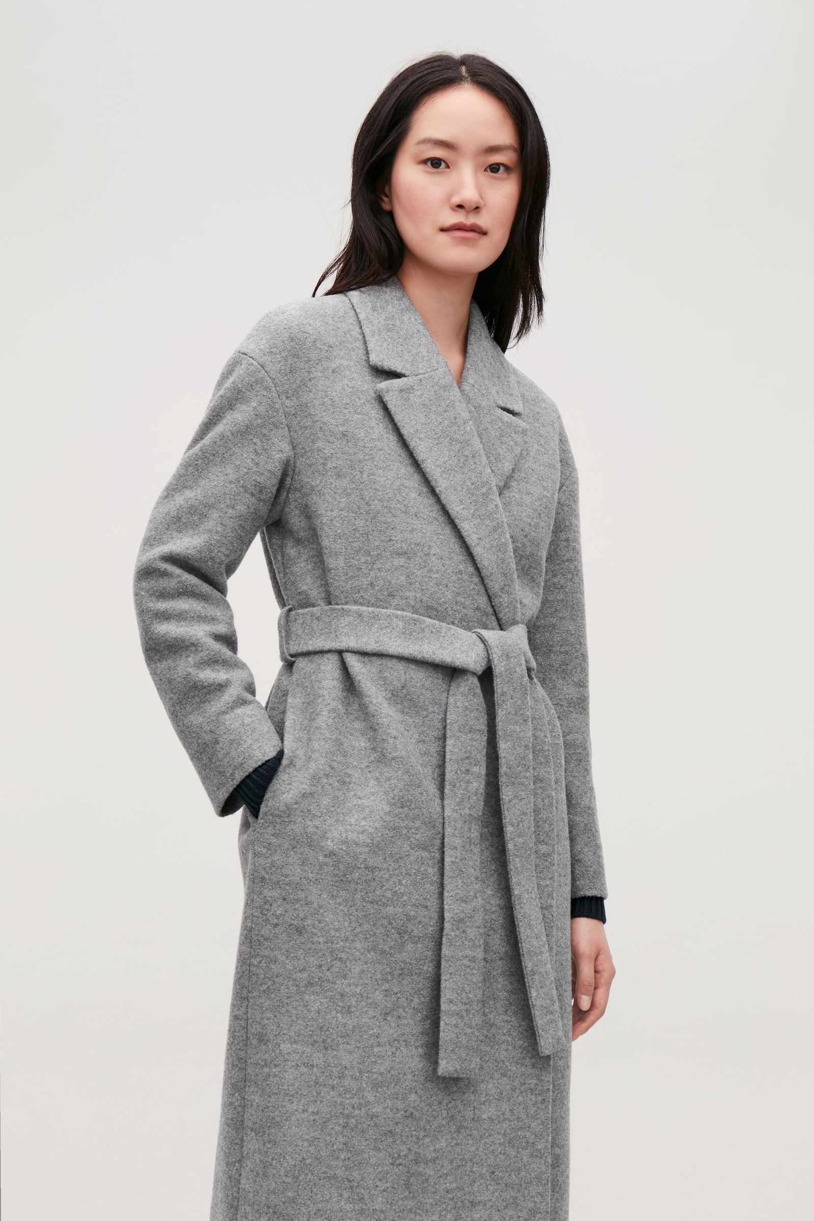 Cos belted 2025 wool coat