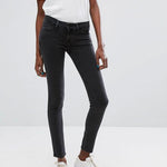 Levi's Line 8 black low rise skinny jeans