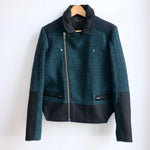 Surface to Air wool teal & black jacket