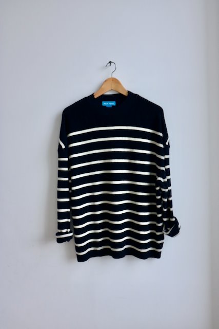 M.I.H mih breton striped navy and white jumper