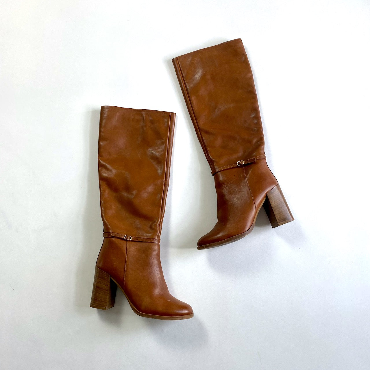 Carvela tan knee high on sale boots