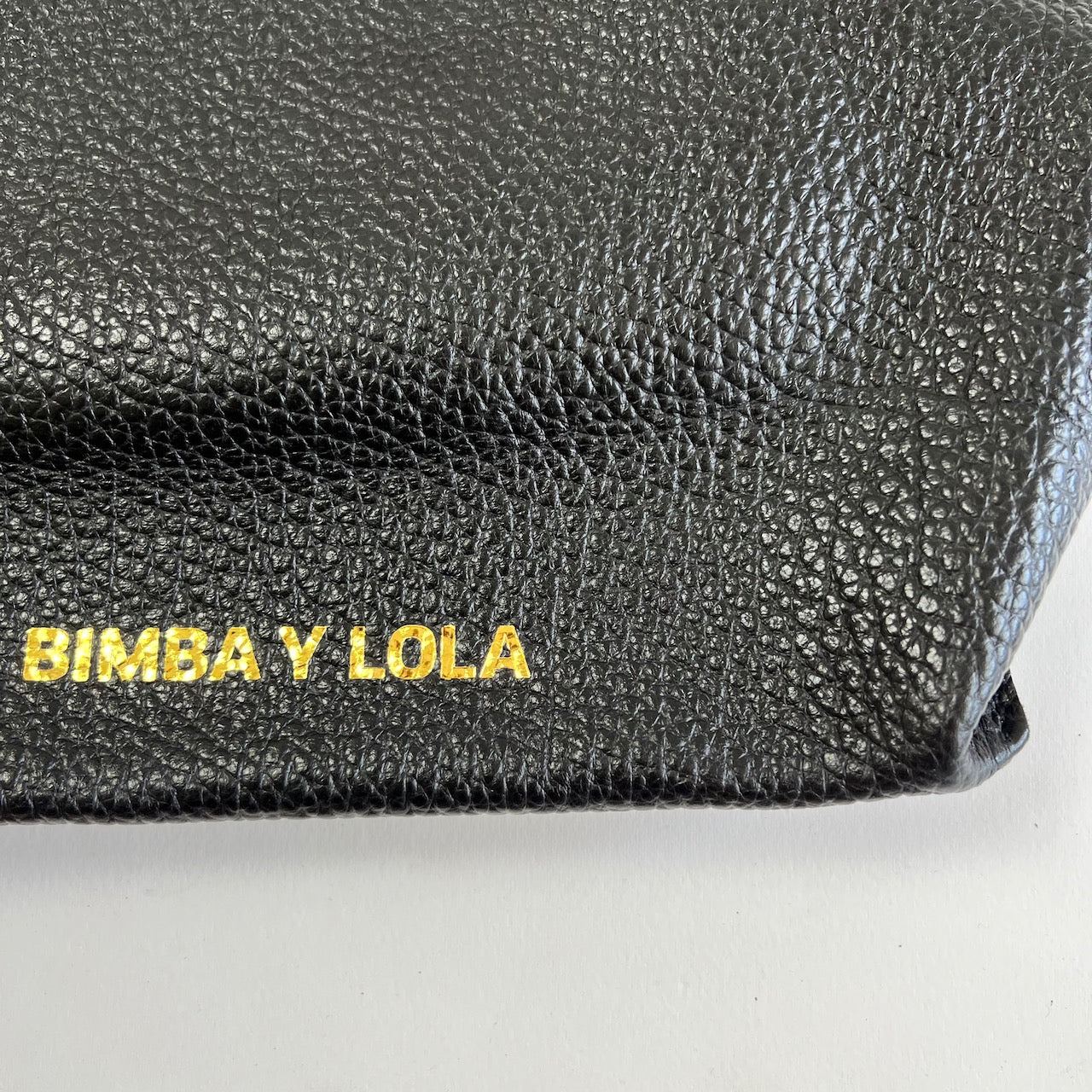Bimba y Lola textured black leather bag – Manifesto Woman