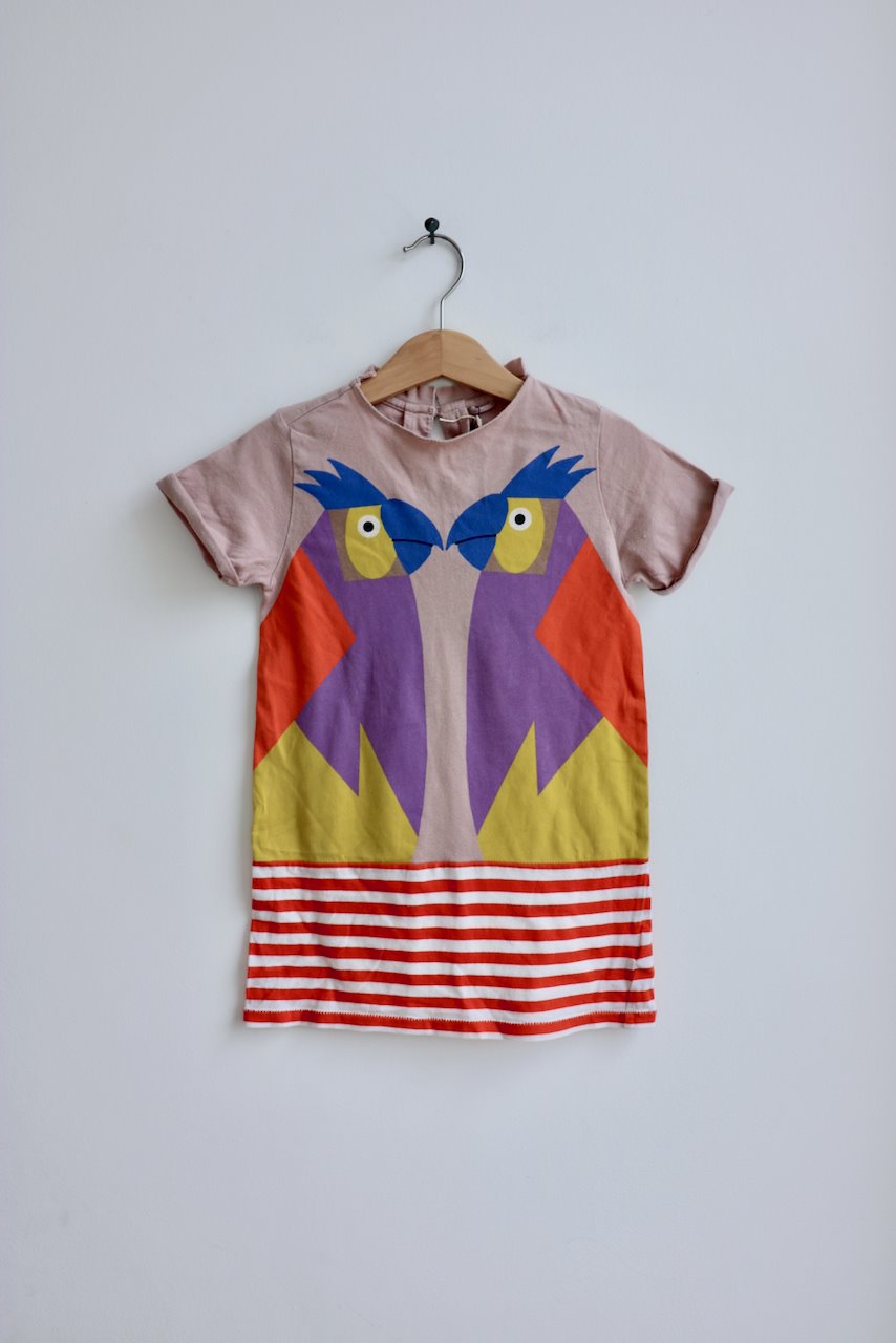 Stella McCartney Kids parrot dress for girls
