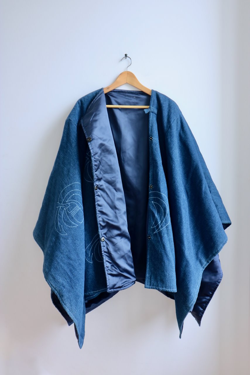 Vintage kimono embroidered coat