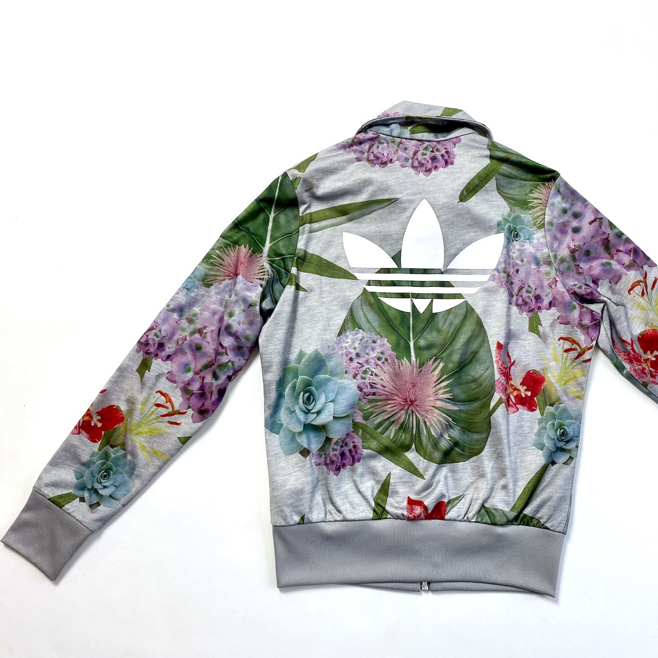 Adidas floral zip on sale up