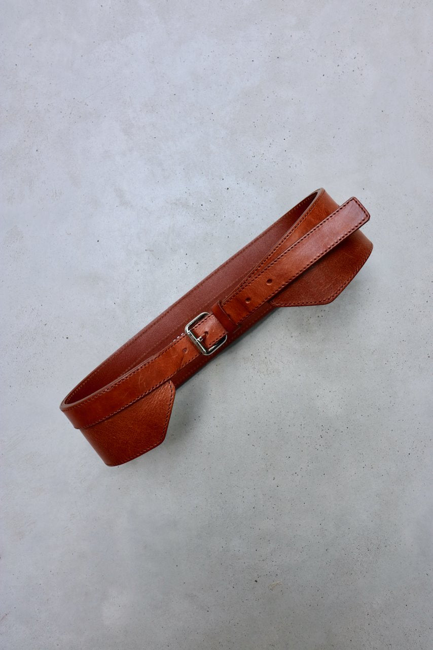 Stefanel tan leather belt