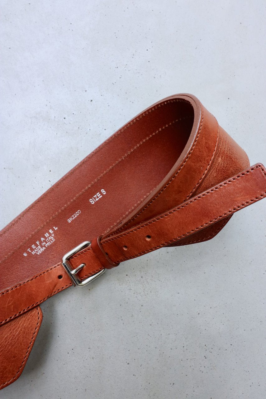 Stefanel leather waist belt
