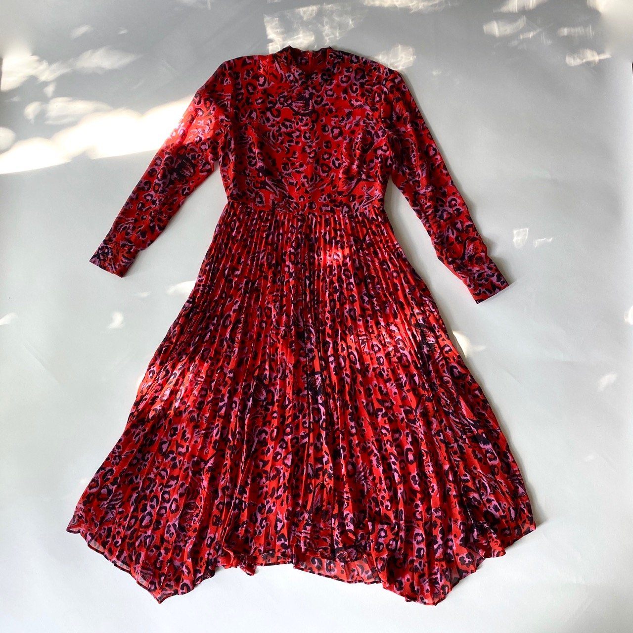 Whistles red leopard print hot sale dress