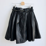 Preen Line full leather skirt with belt