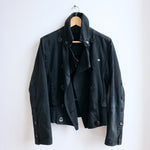 Vintage Burberry black cotton aviator jacket