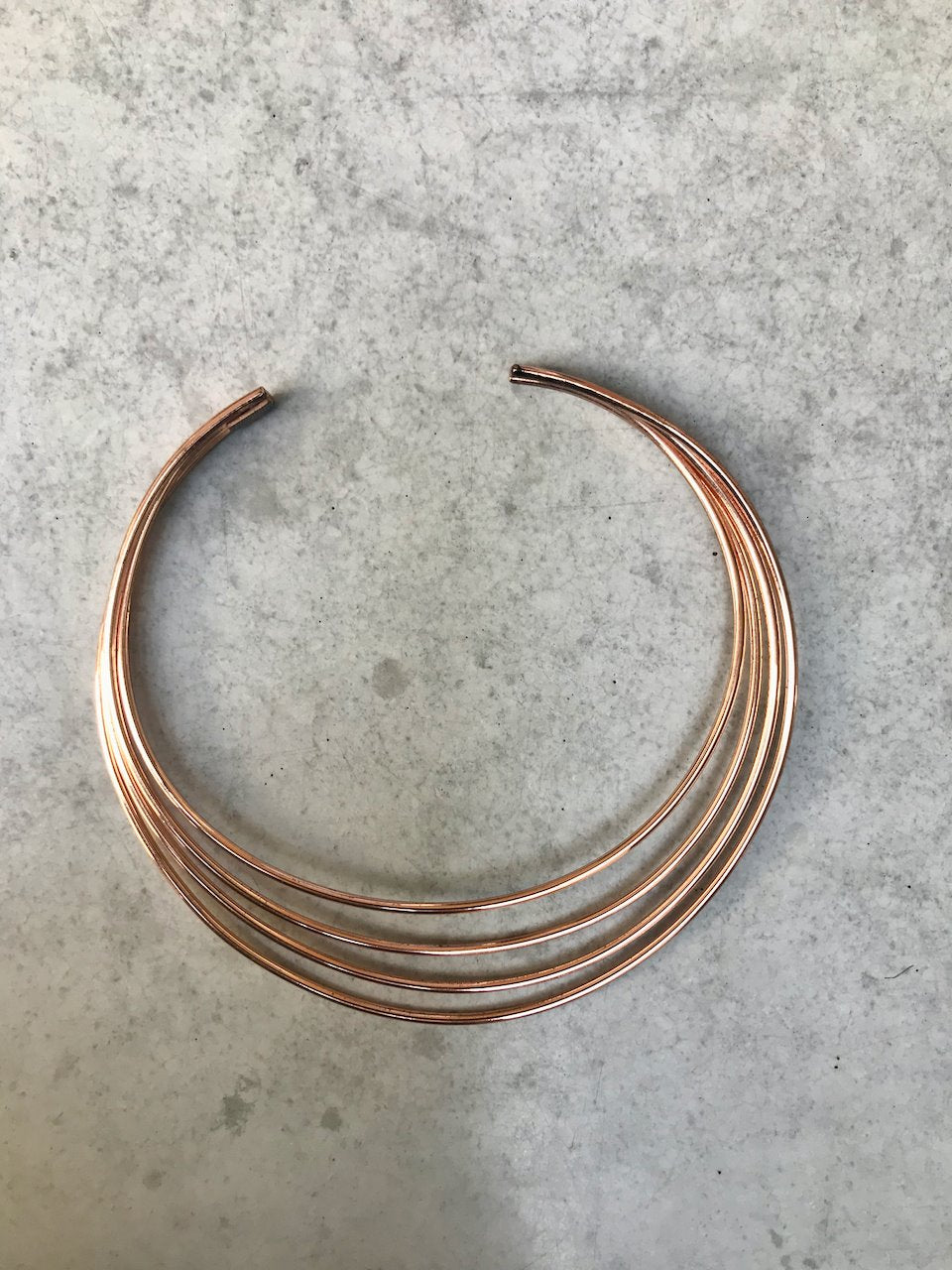 Philippe Audibert 4 strand copper collar necklace