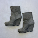 Vintage Rick Owens leather boots at Manifesto Woman