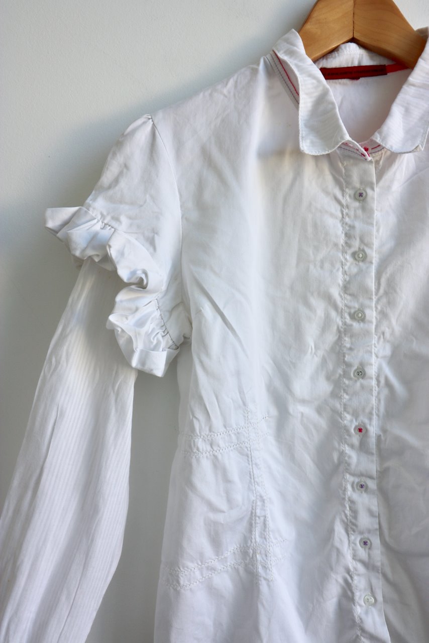 Marithe Francoid Girbaud vintage white collared shirt at Manifesto woman