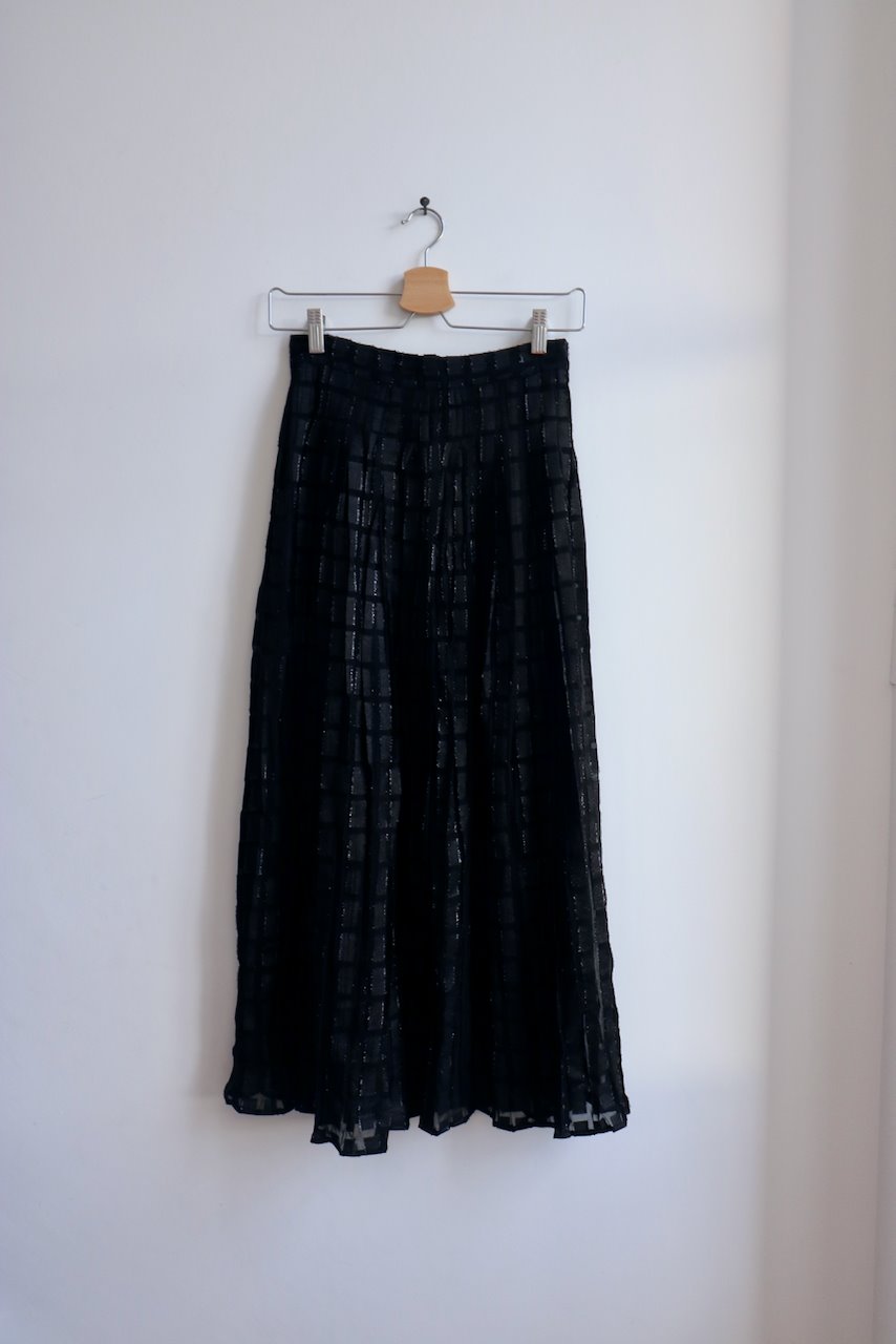 Dodo Bar Or black midi skirt with metallised thread