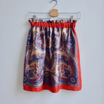 Zara silk paisley skirt