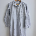 Toast blue and white striped shirt dress tunic brushed cotton