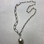 Isabel Marant silver ball and chain pendant necklace