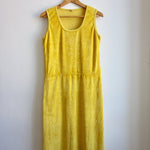 Vintage yellow towelling dress