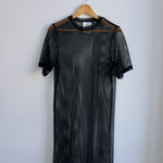 Cheap Monday black mesh net dress
