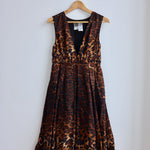 Sportmax silk leopard print dress