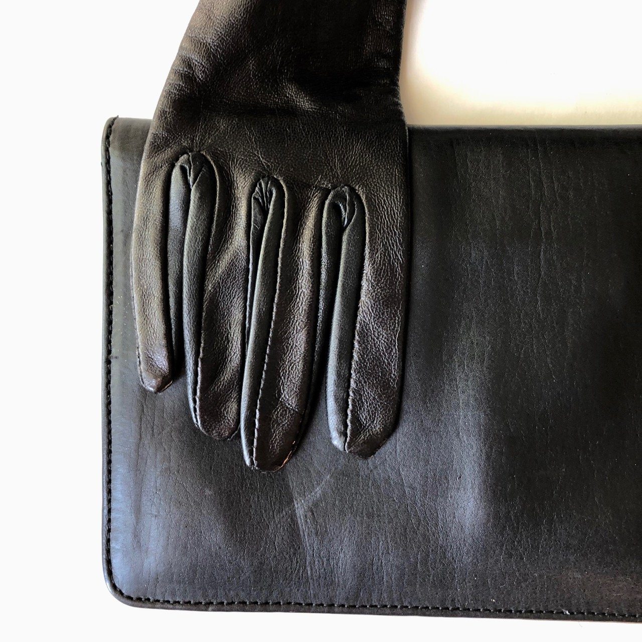 Maison Martin Margiela pour H&M black leather glove bag