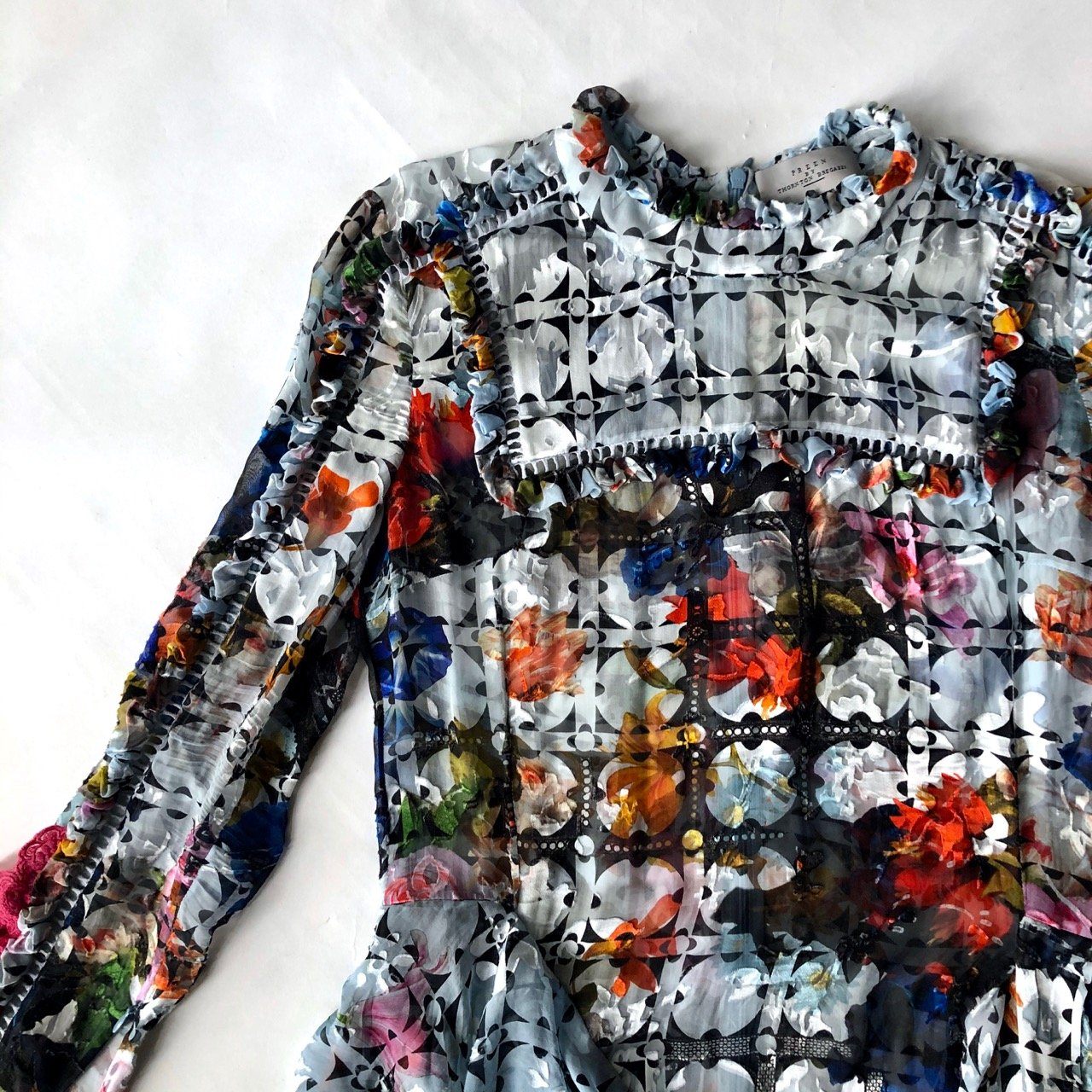 Manifesto Woman Preen by Thornton Bregazzi floral frill dress