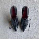 Uta Raasch patent stiletto lace up heels at Manifesto Woman