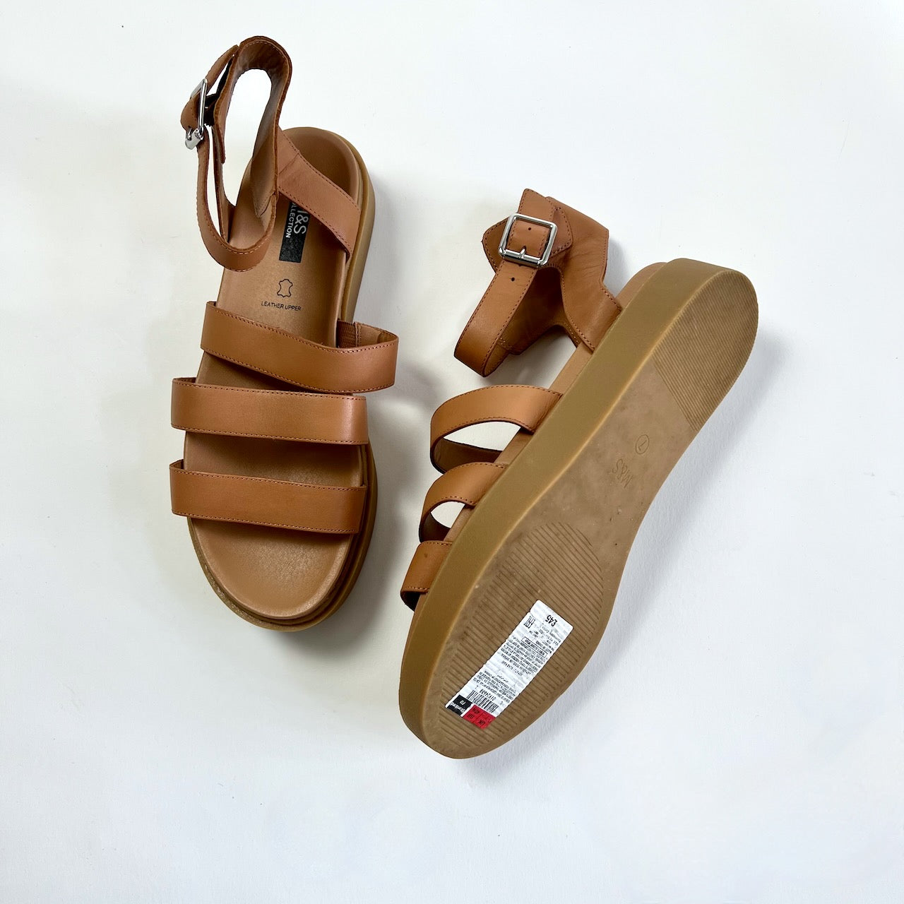 M&s 2025 tan sandals