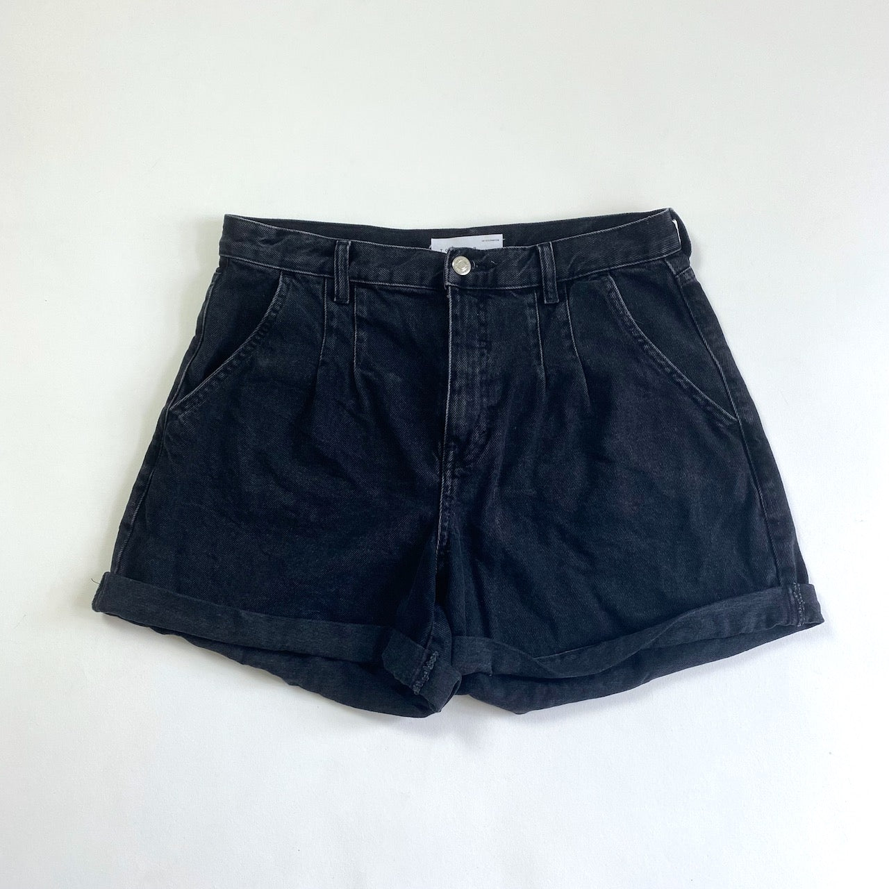 Topshop balloon sale fit denim shorts